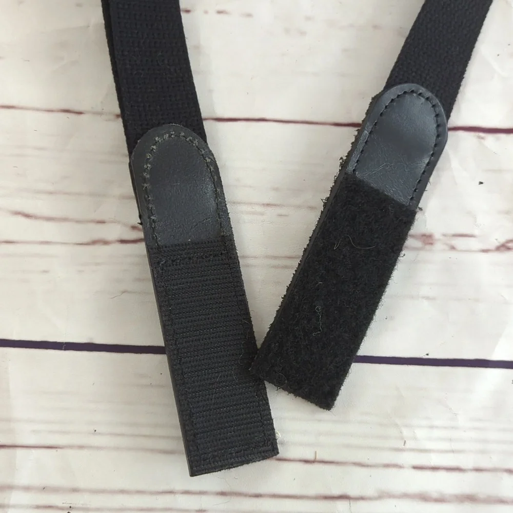 Redkap belt, adjustable canvas hook & loop belt AB14BK, black, sz medium